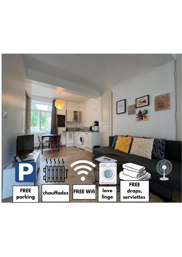 Tabi Appart ,Modern Chic Vs Free Parking,Wifi,Draps ทิแยร์ ภายนอก รูปภาพ